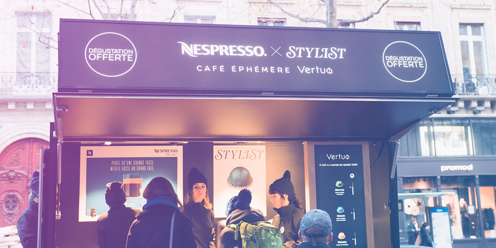 Roadshow Nespresso - Pop Up Store café éphémère Globe